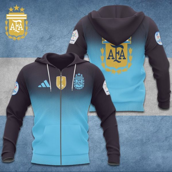 Premium Argentina Football Gradient Style Hoodie