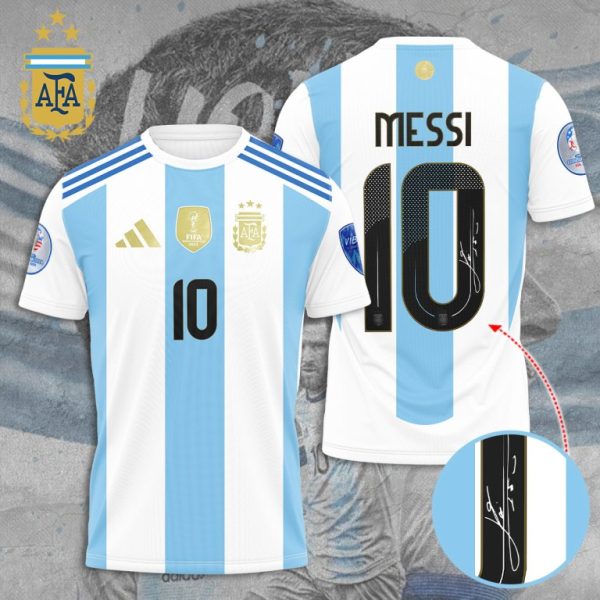 Premium Lionel Messi x Argentina Team Signatures Hoodie