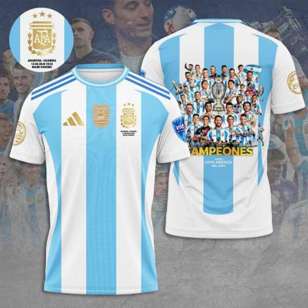 2024 Argentina Campeon Copa Football Team Hoodie