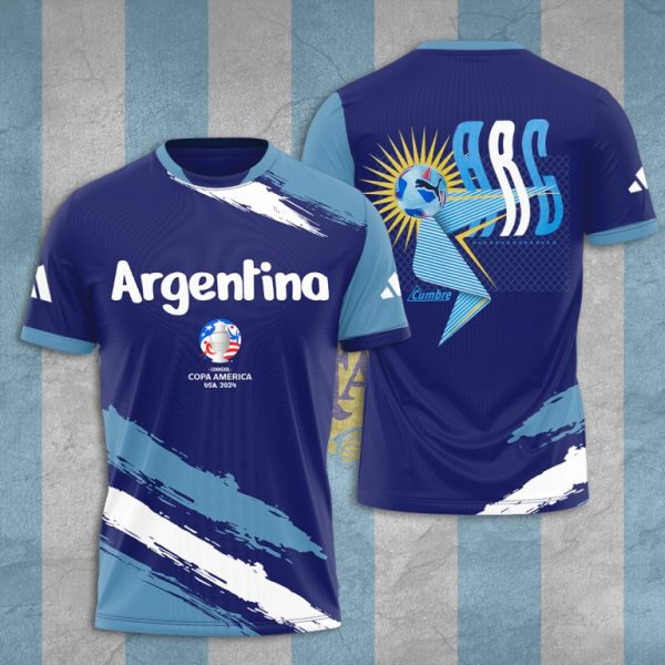 Special Argentina Football Paint Style Hoodie