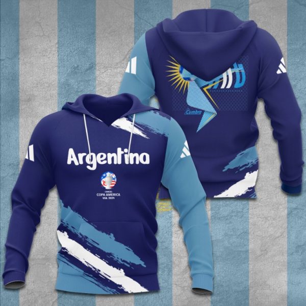 Special Argentina Football Paint Style Hoodie