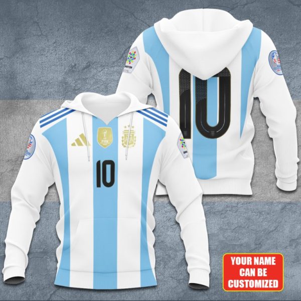 Personalized Messi Argentina National Football Team Hoodie